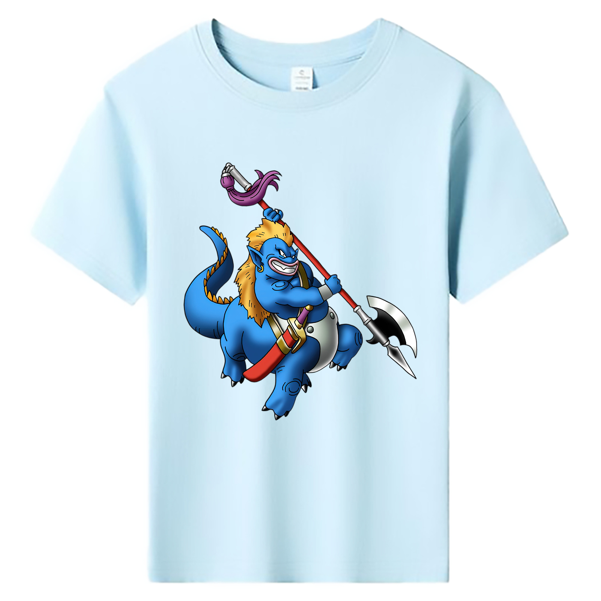 （画像用） ドラゴンクエスト Doragon Kuesuto Dragon Quest 綿100％キッズTシャツ（フロントプリント）